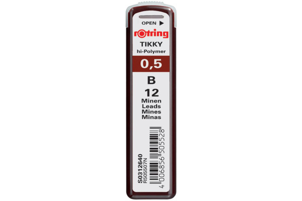 ROTRING Feinminen 0.5mm S0312640 Dose 12 Stück