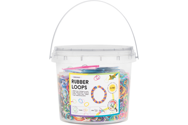 FOLIA Armbänder Rubber Loops 33029 Super Pack 5700 Stück