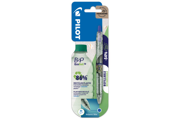 PILOT Kugelschreiber Ecoball B2P BC1_05844 blau 1.0mm
