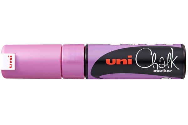 UNI-BALL Chalk Marker 8mm PWE-8K PI Metallic rosa