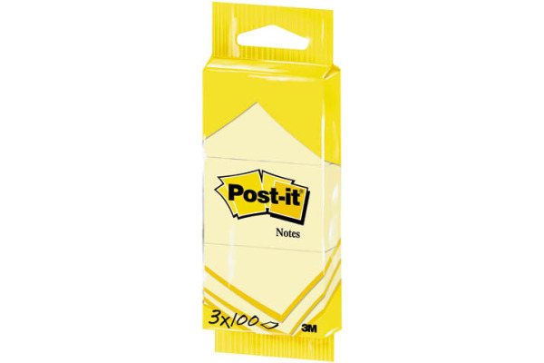 POST-IT Notes 38×51mm 6810 gelb 3x100 Blatt