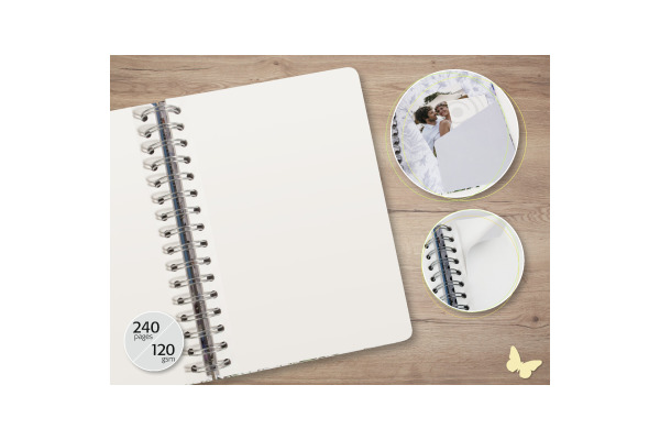 JOLIE Spiral-Notizbuch A5 JN626 Ginkgo Harmony dot 120 S.