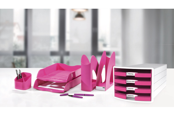 HAN Schubladenbox Impuls A4/C4 1013-56 pink 4 Schubladen