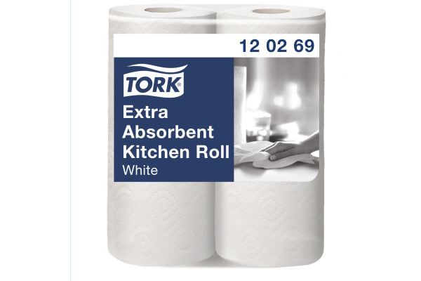 TORK Küchenrolle 120269 weiss, 2-lagig 2 Stück
