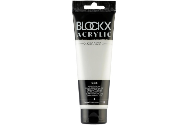 BLOCKX Acrylfarbe 120ml 60085BXC perlmuttweiss