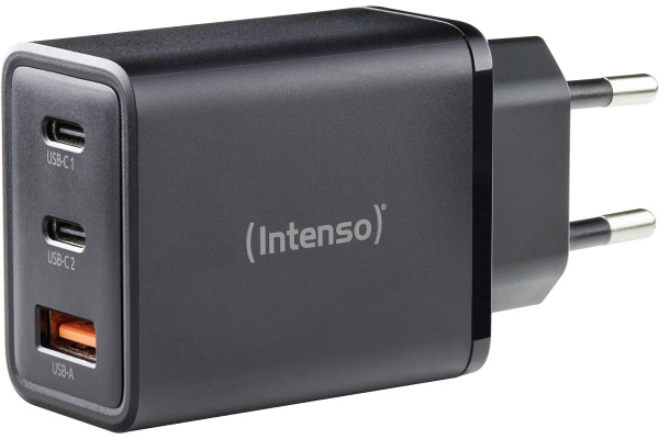 INTENSO Power Charger 65W GaN black 7806510 65W, 2 x USB-C 1 x USB-A