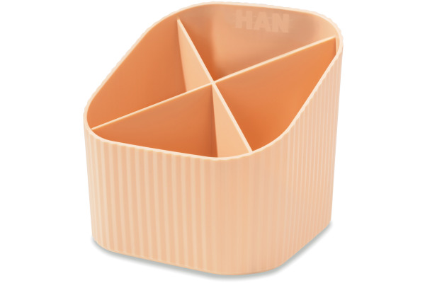 HAN Stifteköcher Re-X-LOOP 17238-881 pastellorange 4 Fächer