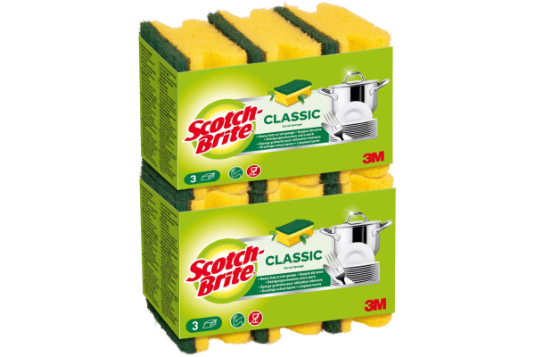 SCOTCH-BR Schwamm Classic CLNS3X2CH 6 Stück