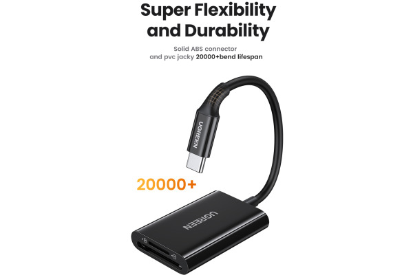 UGREEN Card Reader USB-C 3.0 35622 SD,TF, Black