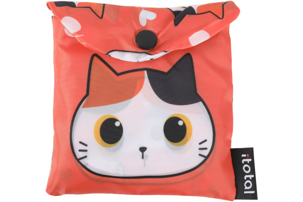 I-TOTAL Shopping bag 57x42cm XL2662 Cats Orange