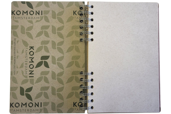 KOMONI Notizbuch Frida Kahlo A5 47240226 braun, blanco 90 Blatt