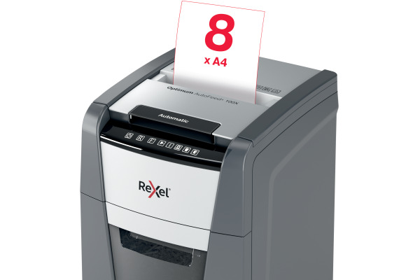REXEL Aktenvernichter Optimum AF+ 2020100XC 100X, P-4, 34lt