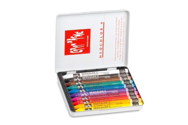CARAN D'A Wachspastelle Neocolor II 7500.310 10-farbig assortiert