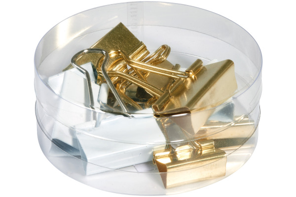 HERLITZ Vielzweckklammern weiss/gold 50021840 Pure Glam 3 Grössen, 3x4 Stück