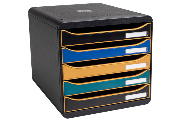 EXACOMPTA Schubladenbox NEO DECO A4+ 309505D Big Box, 5 Schubladen