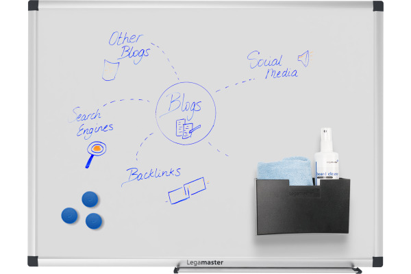 LEGAMASTE Whiteboard 45x60cm 7-108235 Unite Plus emailliert