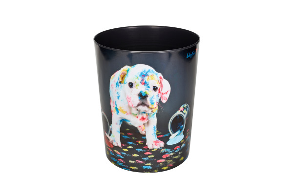 LÄUFER Papierkorb 26663 Bunter Hund 13lt