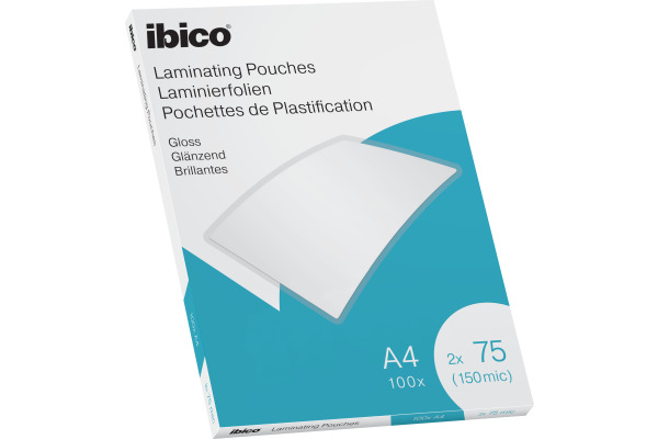 IBICO Laminiertasche A4 627316 glanz, 75my 100 Stk