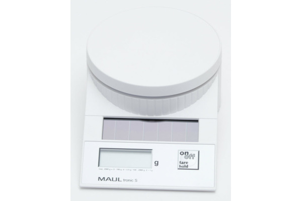 MAUL Briefwaage MAULtronic S 2000g 15120 02 0,5g-100g/1g-100-2000g weiss