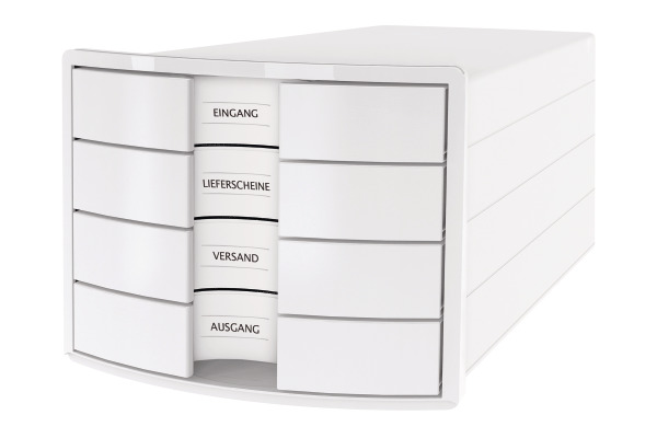 HAN Schubladenbox Impuls A4/C4 1012-12 weiss 4 Schubladen