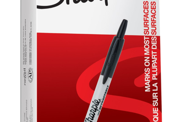 SHARPIE Permanent Marker Fine 1mm S0810840 schwarz, retractable