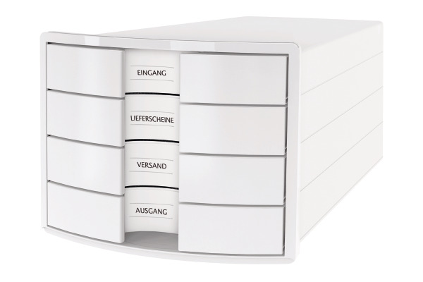 HAN Schubladenbox Impuls A4/C4 1012-12 weiss 4 Schubladen