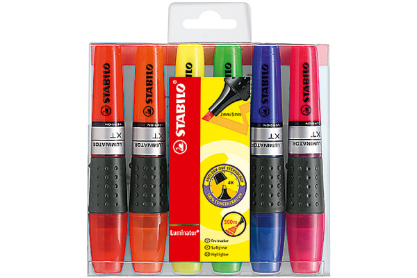 STABILO Textmarker Luminator 2-5mm 71/6 assortiert 6 Stück