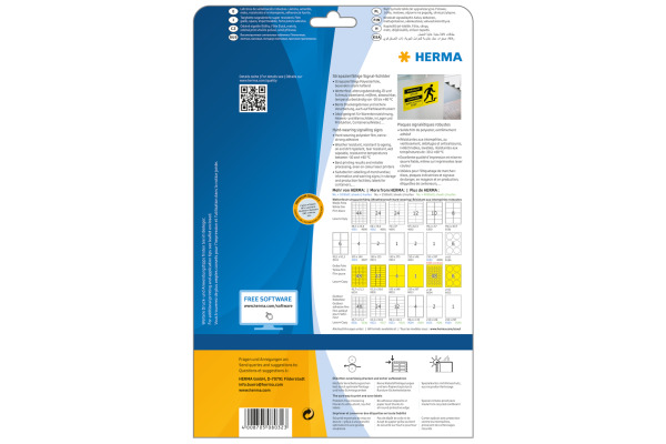 HERMA Etiketten SPECIAL 105x148mm 8032 gelb,ex.perm. 100 St./25 Bl.