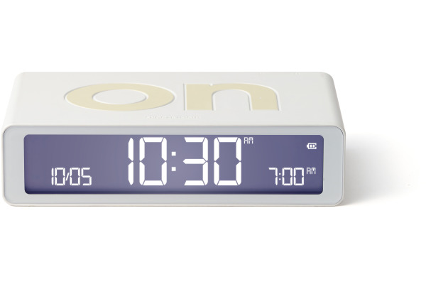 LEXON Wecker Flip Classic LR157W9 weiss, USB-C