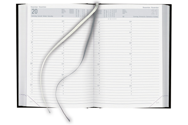 BIELLA Geschäftsagenda Manager 2027 806511020 1T/1S schwarz ML 14.5x20.5cm