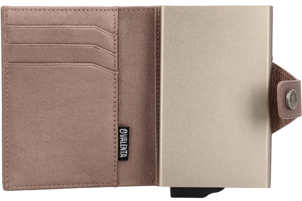 VALENTA Card Case Plus Wallet Luxe 589536 Metallic Copper