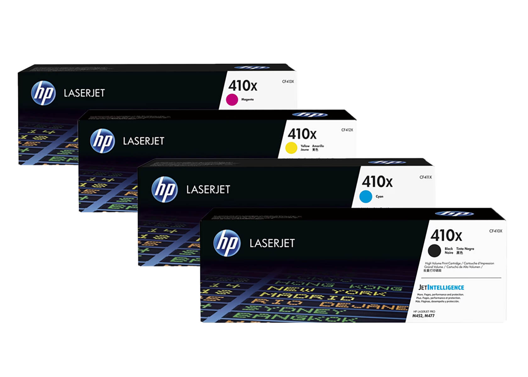 Original HP CF410X / 410X SET Multipack / Set mit allen vier Farben