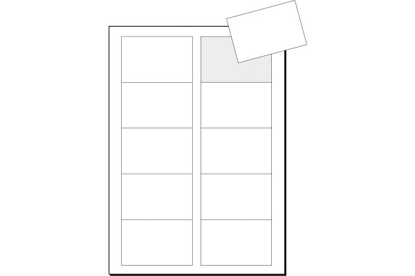 SIGEL Visitenkarten 85x55mm LP800 weiss, 250g 100 Stück