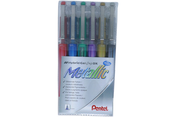 PENTEL Roller Hybrid Gel Grip 1.0mm K230M-6 6-farbig ass.