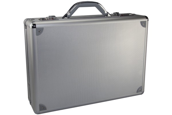 MONOLITH Alu-Diplomatenkoffer 2276 Silber, 490x330x130mm