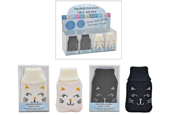 ROOST Taschenwärmer Katze 10025389 Strickzeug, assortiert
