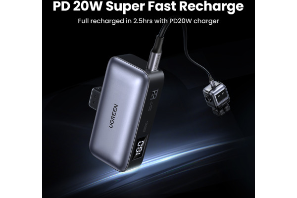 UGREEN Nexode Power Bank 5000mAh 35338 Built-in USB-C Connector