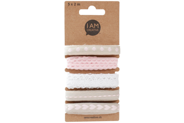 I AM CREA Dekoband 2126.05 rosa