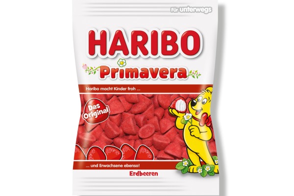 HARIBO Primavera Erdbeeren OR48824 Beutel 100g