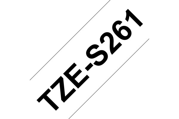 PTOUCH Band, strong/adh.schwarz/weiss TZe-S261 PT-300 36 mm