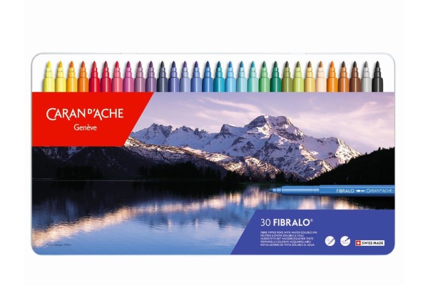 CARAN D'A Filzstift Fibralo M 185.330 30-farbig assortiert