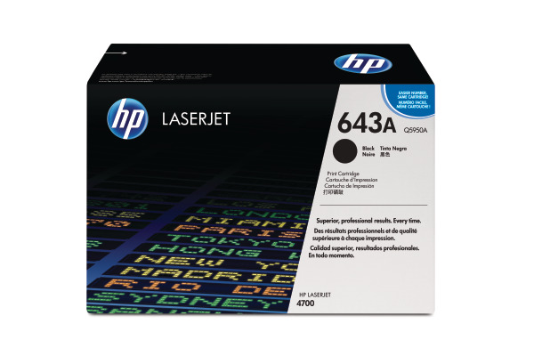 HP Toner-Modul 643A schwarz Q5950A Color LaserJet 4700 11'000 S.