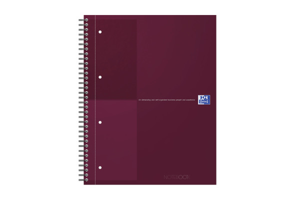 OXFORD Spiralheft International A4+ 400194459 rot, liniert 80 Blatt