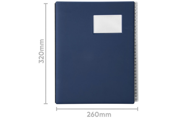 BIELLA Pultmappe Pronto A4 32043107U dunkelblau 31-teilig