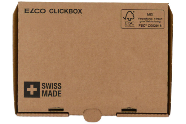 ELCO Versandkarton braun Clickbox 870001102 22.3x15.8x1.9cm, A5 25 Stück