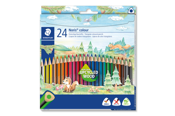 STAEDTLER Farbstifte Noris Colour 187C2403 upcycled Wood 24 Stück