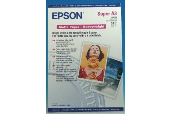 EPSON Matt Paper heavy weight A3+ S041264 InkJet 167g 50 Blatt
