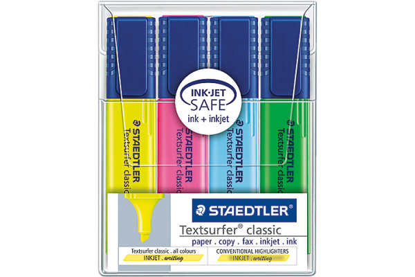 STAEDTLER Textmarker Textsurfer Classic 364WP4 assortiert 4 Stück