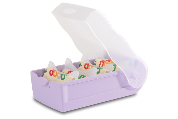 HAN Karteibox Croco A8 998-887 pastelllila 9.7x6.7x19.1cm