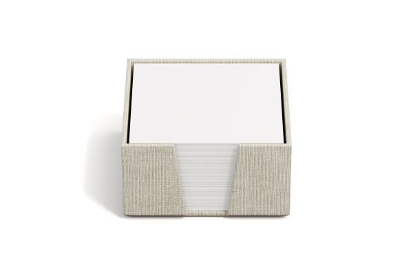 BIGSO BOX Zettelkasten James 110x110mm 2711C5501 Leinen beige
